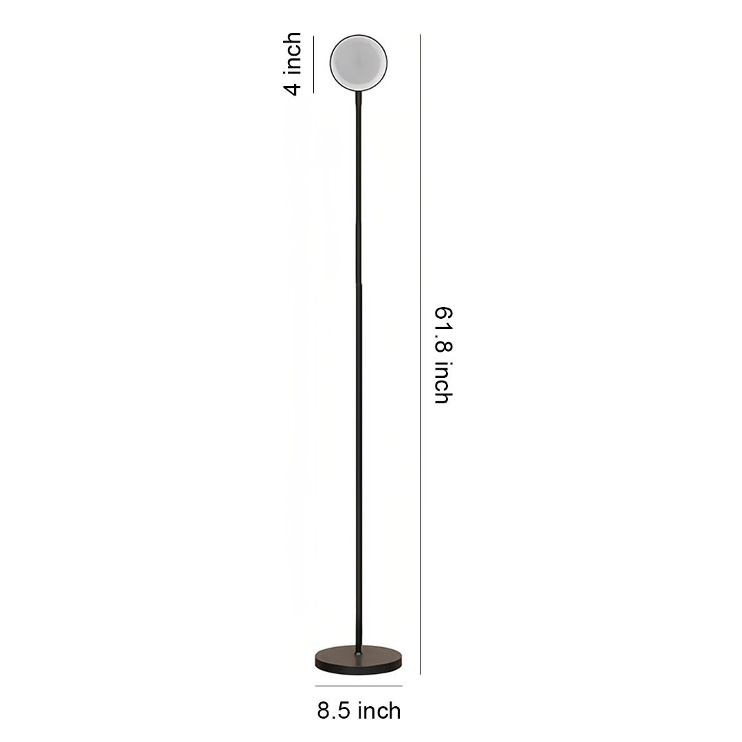 Nordic Adjustable LED Floor Lamp with Touch Dimming for Modern Living Spaces
