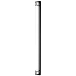 Linear Outdoor Wall Sconce with Dimmable LED Lighting in Black or Gold