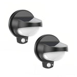 Aria Solar Wall Sconce Set of Two in Matte Black