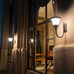 Modern Outdoor Wall Sconce with Curved Arm – Waterproof LED Garden Light