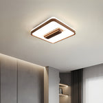 Aura Bladeless Ceiling Fan with Integrated LED Light | Modern Flush Mount