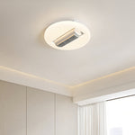 Aura Bladeless Ceiling Fan with Integrated LED Light | Modern Flush Mount