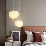 Nordic White Pebble Pendant Light