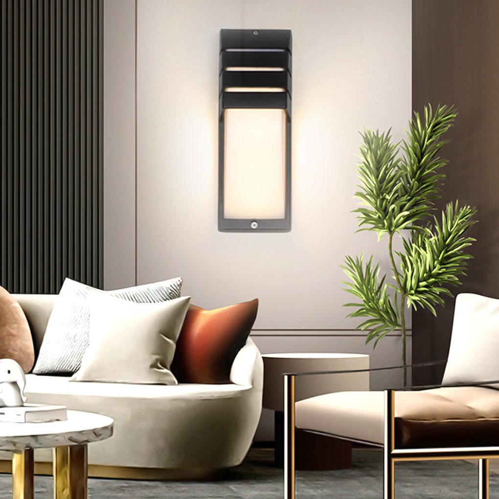 Outdoor LED Wall Sconce with IP65 Waterproof Aluminum Frame