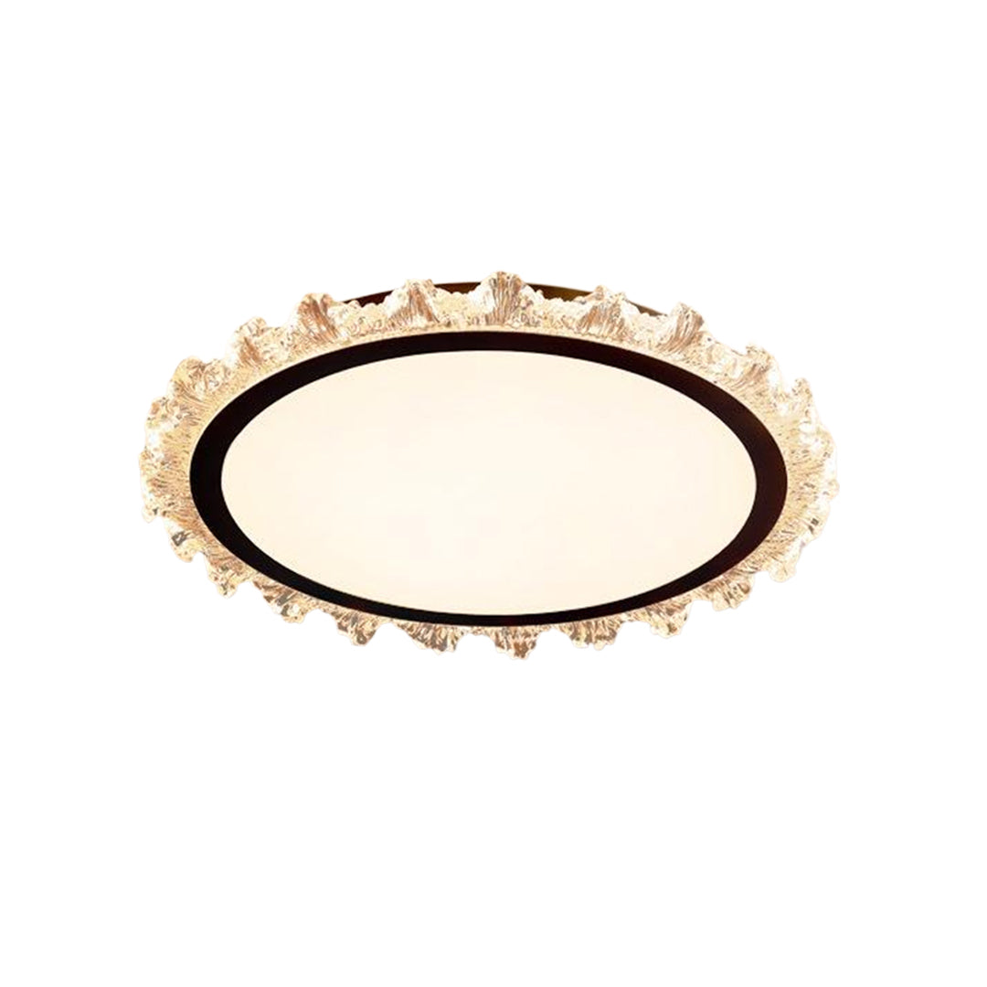Lumière Rond LED Flush Mount Ceiling Light in White
