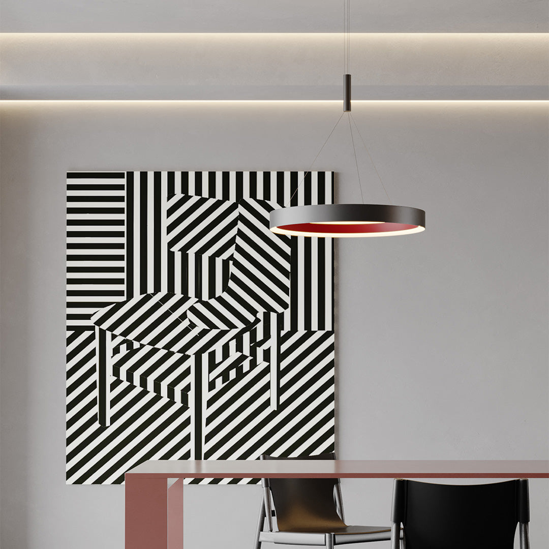 Lumina Ring Chandelier – Modern Minimalist LED Ceiling Light