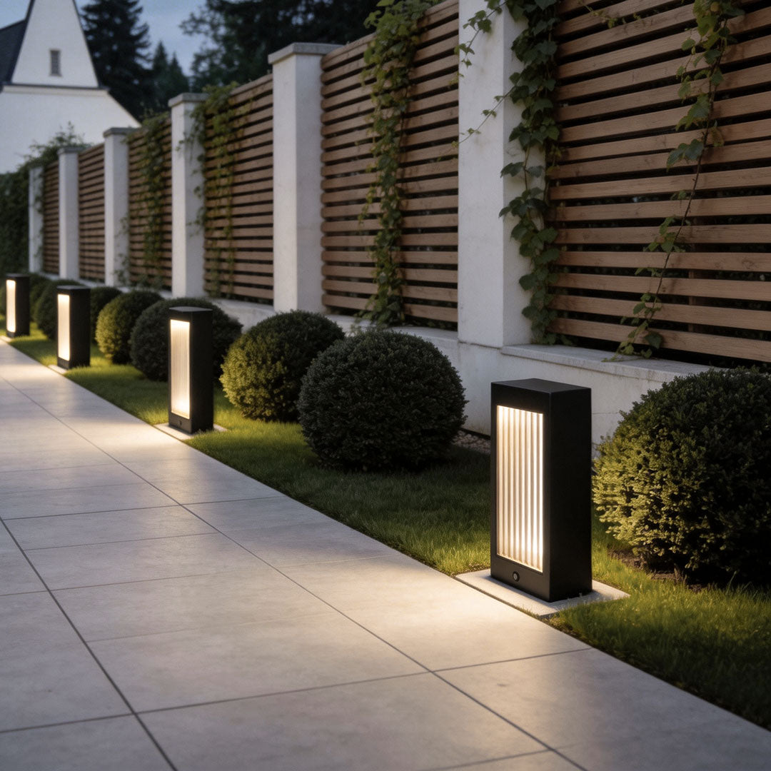 Modern Bollard Garden Lights | Waterproof LED Landscape Path Lighting