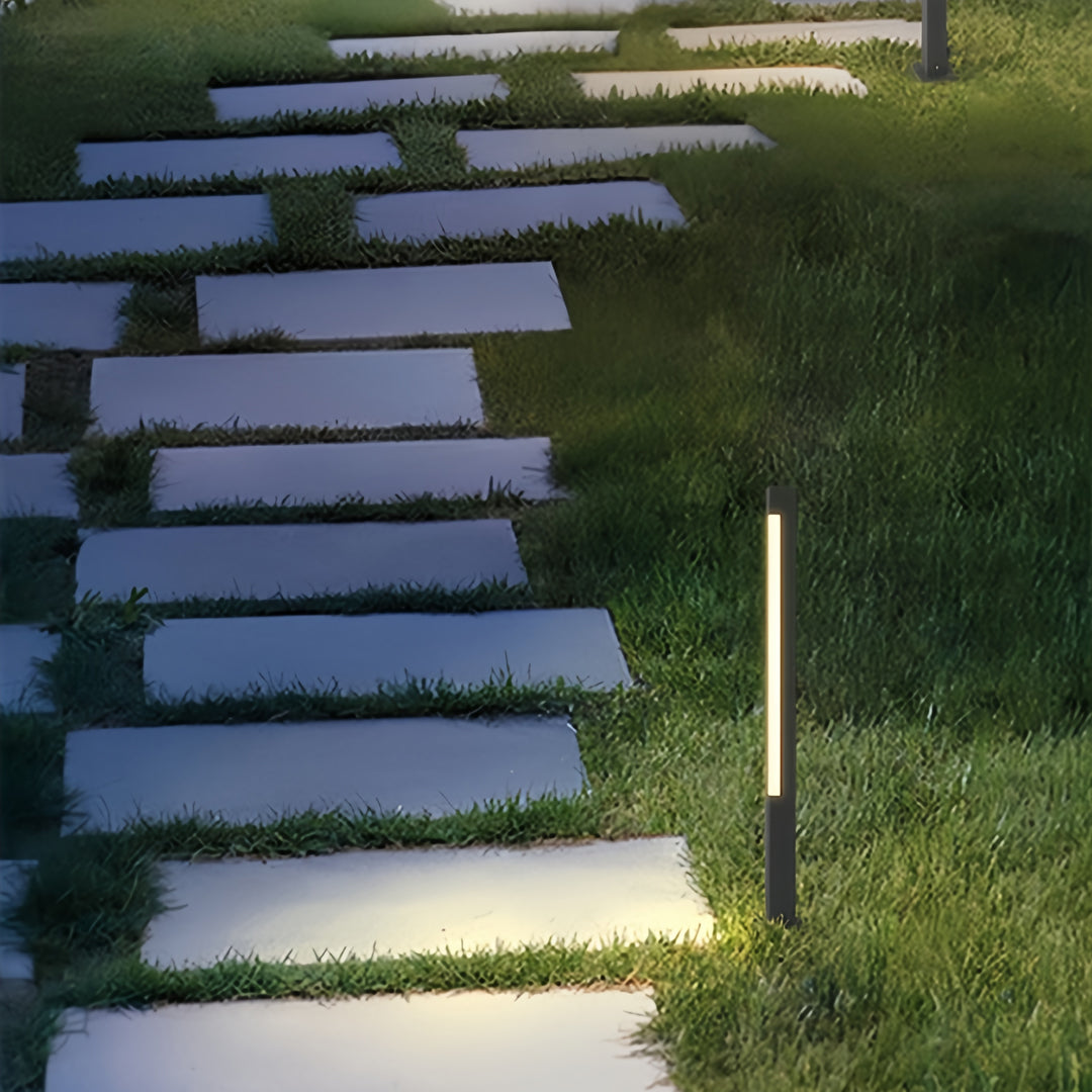 Modern Square Bollard Landscape Light – IP65 Outdoor LED Path Lighting