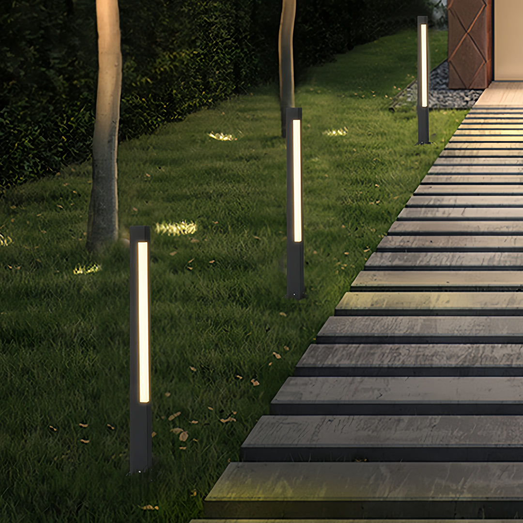 Modern Square Bollard Landscape Light – IP65 Outdoor LED Path Lighting