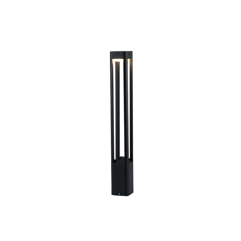Modern Aluminum Bollard Landscape Light with Warm LED Glow