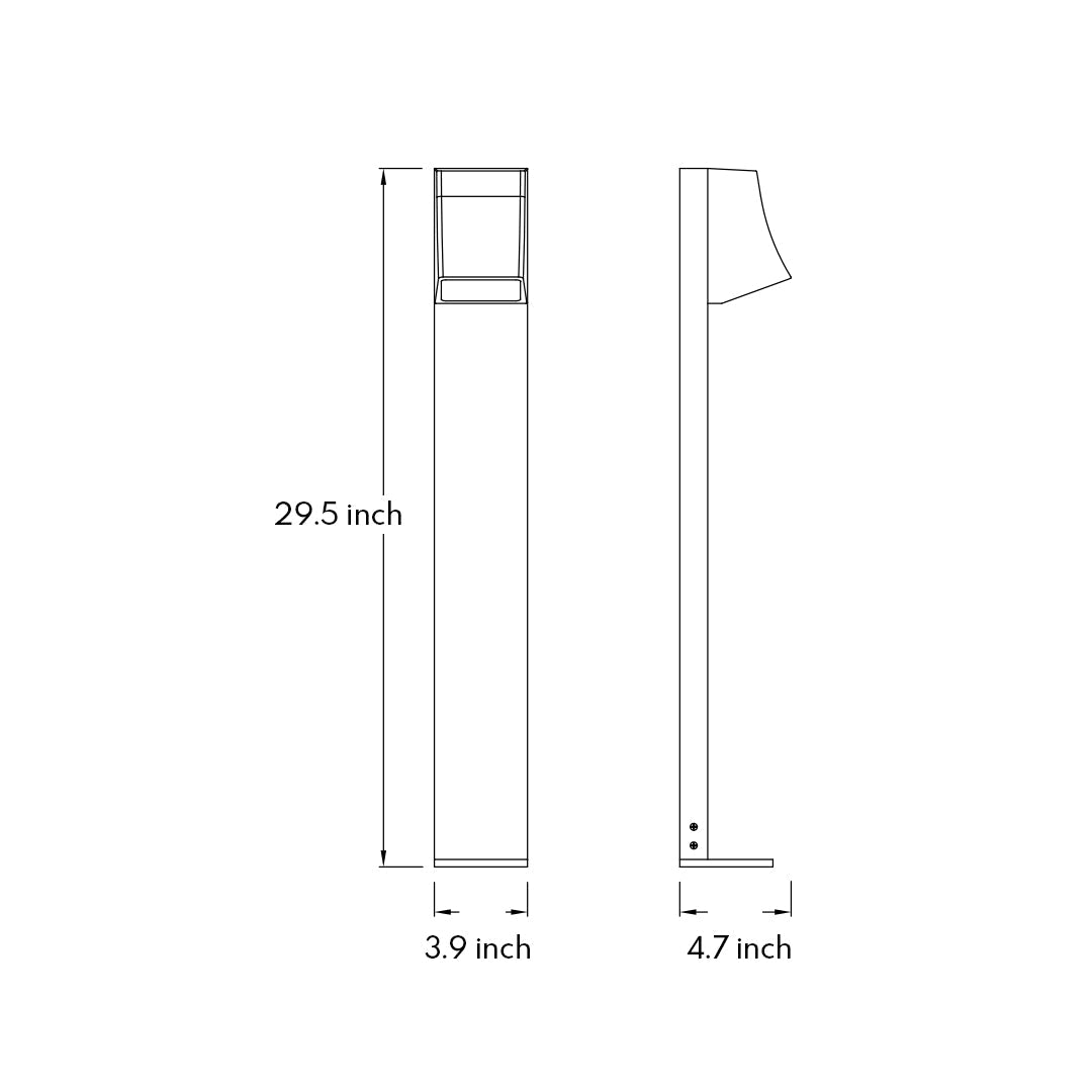 Nordic Minimalist LED Bollard Light for Pathways & Gardens