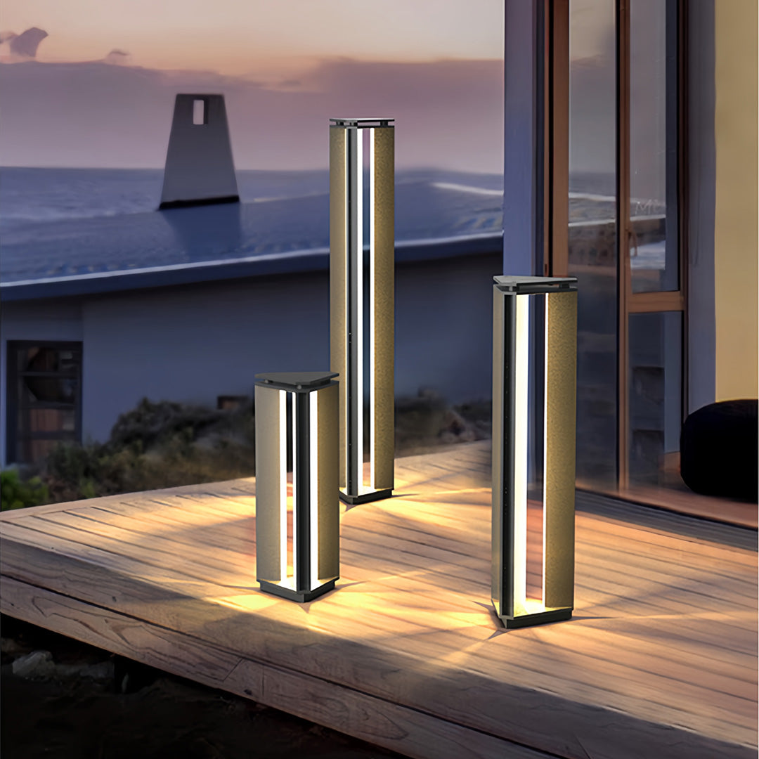Minimalist Stainless Steel Bollard Light for Modern Outdoor Spaces