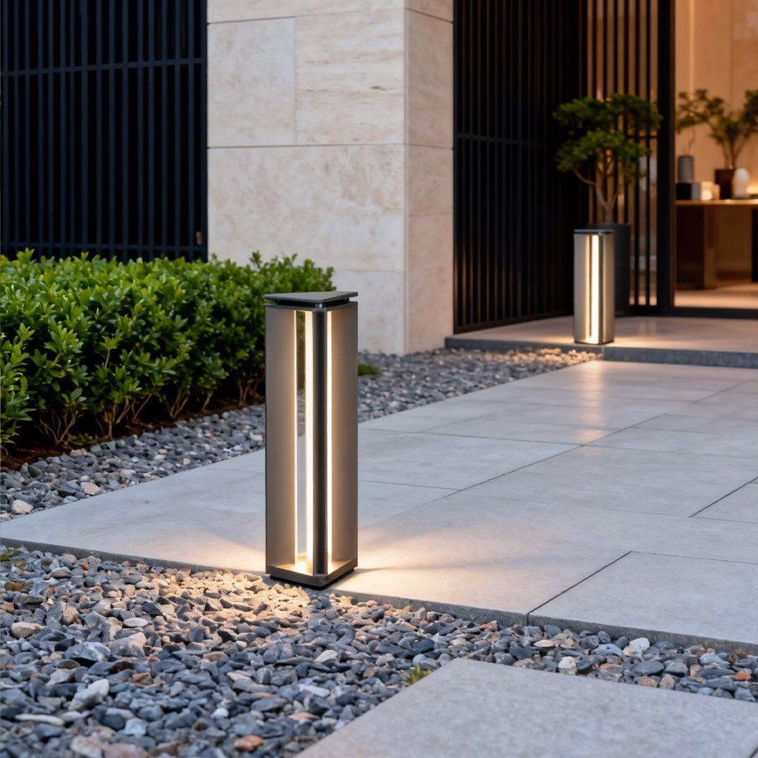 Minimalist Stainless Steel Bollard Light for Modern Outdoor Spaces