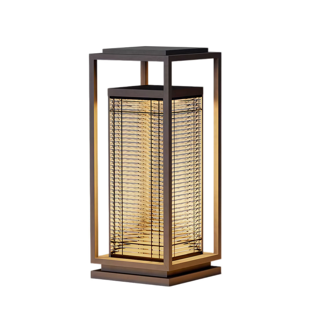 Modern Bollard Pathway Light | Black Aluminum Outdoor Landscape Lighting