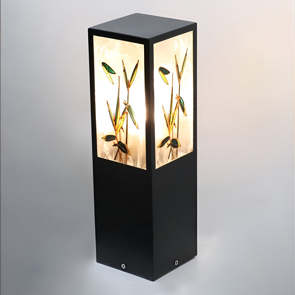 Modern Square LED Bollard Pathway Lights – Sculptural Outdoor Landscape Lighting