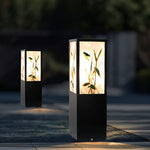 Modern Square LED Bollard Pathway Lights – Sculptural Outdoor Landscape Lighting