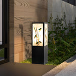 Modern Square LED Bollard Pathway Lights – Sculptural Outdoor Landscape Lighting