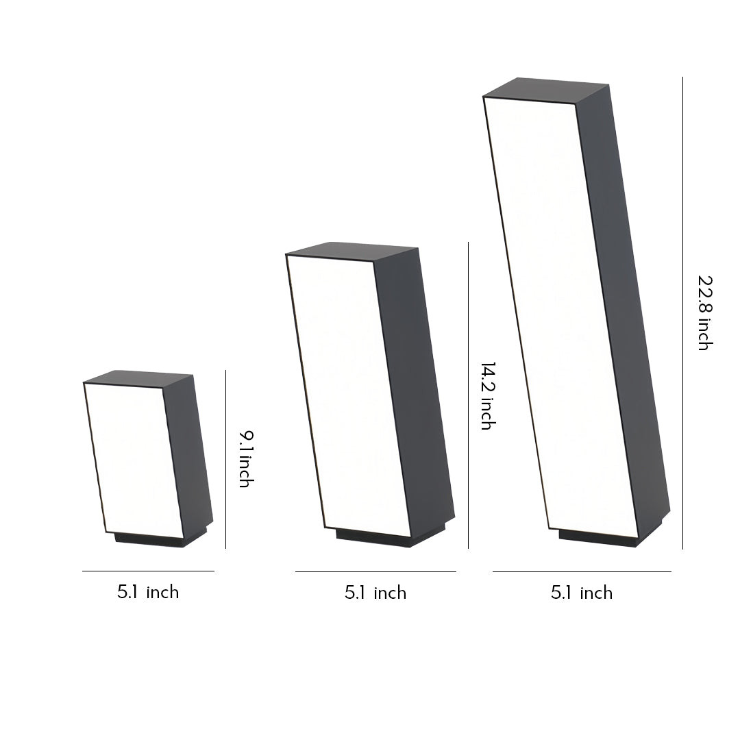 Geometric LED Bollard Light | IP65 Waterproof Outdoor Sculptural Lamp