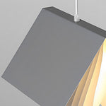 Modern Book Pendant Light with Fabric Shade for Study and Office