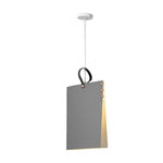 Modern Book Pendant Light with Fabric Shade for Study and Office