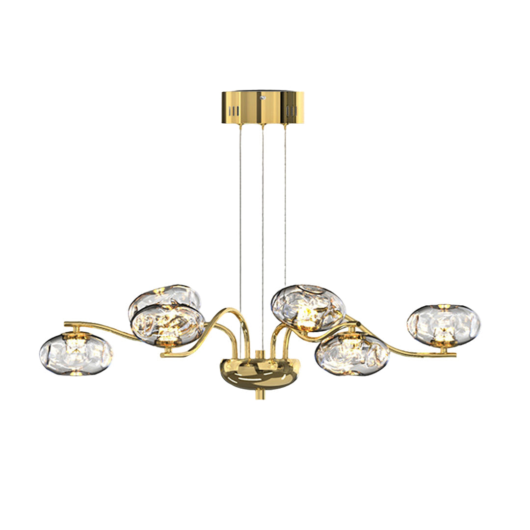 Modern LED Chandelier with Magic Bean Glass Shades – 9 or 16 Lights
