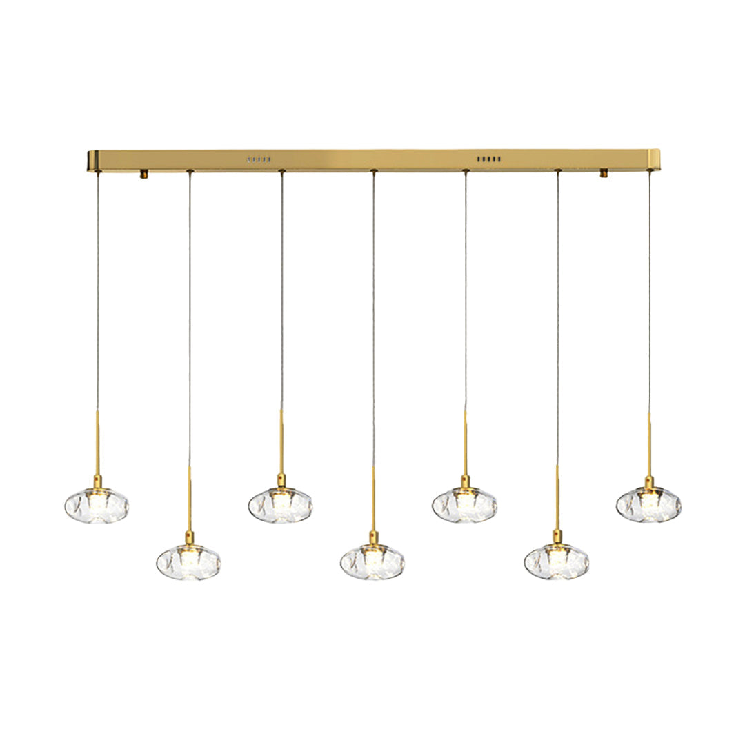 Aurelia LED Pendant Light – Italian Minimalist Seven-Light Chandelier