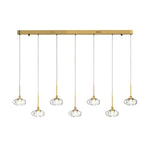 Aurelia LED Pendant Light – Italian Minimalist Seven-Light Chandelier
