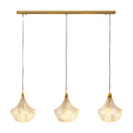 Shell Chandelier Modern Luxury Ceiling Light in Copper, Nickel, or Black