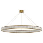 Aurelia Crystal Round Chandelier — American Minimalist LED Pendant for Modern Interiors