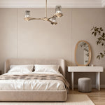 Aurelia Brass Crystal Chandelier – Nordic Minimalist Pendant Light