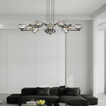 Modern LED Chandelier with Magic Bean Glass Shades – 9 or 16 Lights