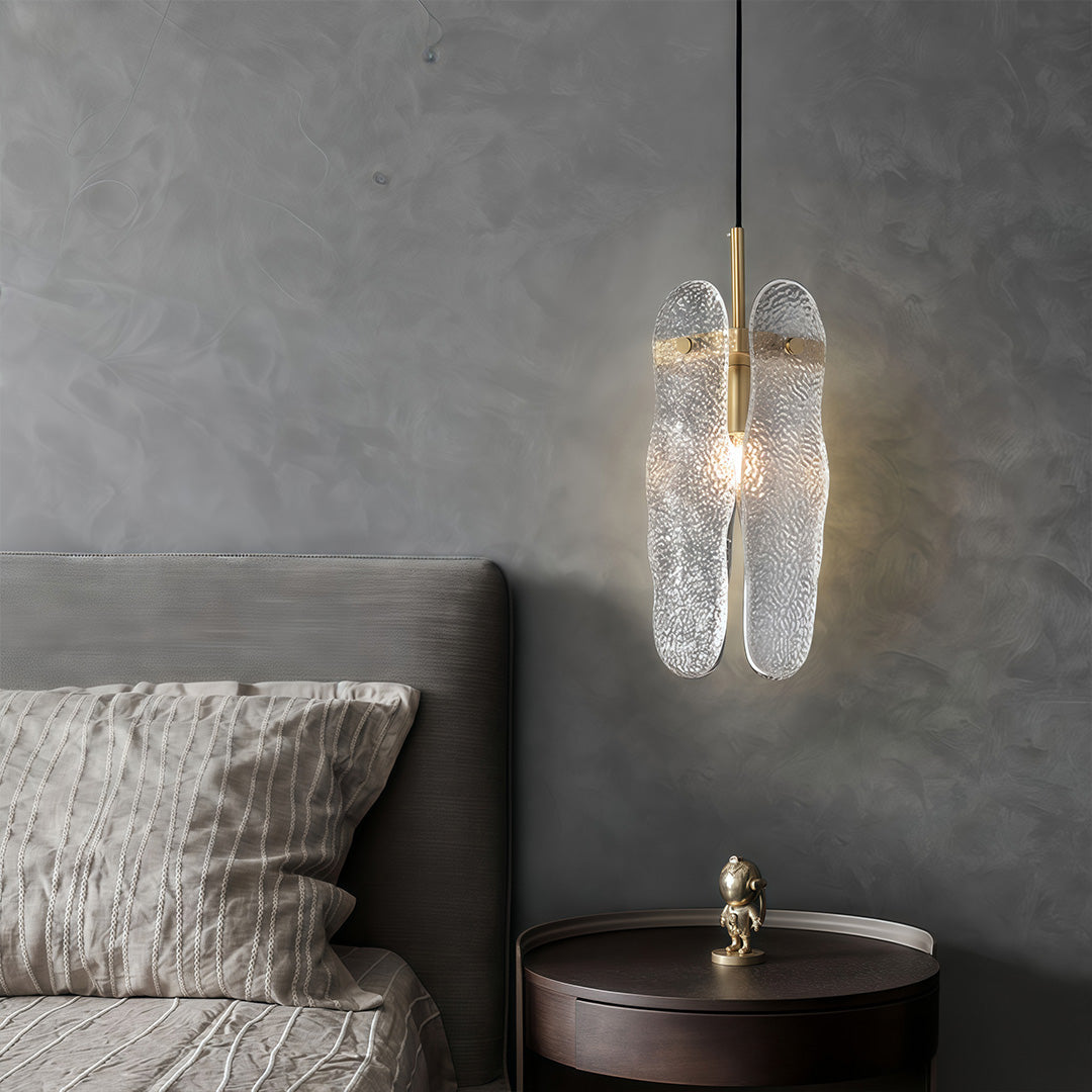 Luxury Brass Glass Pendant Light with Adjustable Chain for Modern Interiors