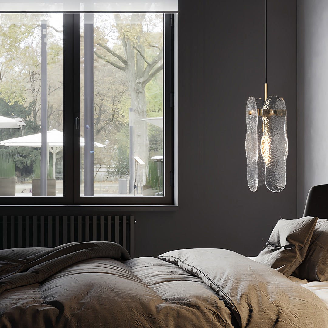 Luxury Brass Glass Pendant Light with Adjustable Chain for Modern Interiors