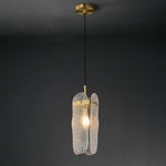 Luxury Brass Glass Pendant Light with Adjustable Chain for Modern Interiors