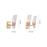 Classic European Brass Glass Wall Sconce with Clear Shade