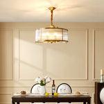 Artisan Brass Semi Flush Mount Ceiling Light with Glass Shade