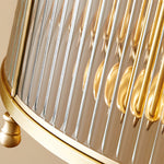 Artisan Brass Semi Flush Mount Ceiling Light with Glass Shade