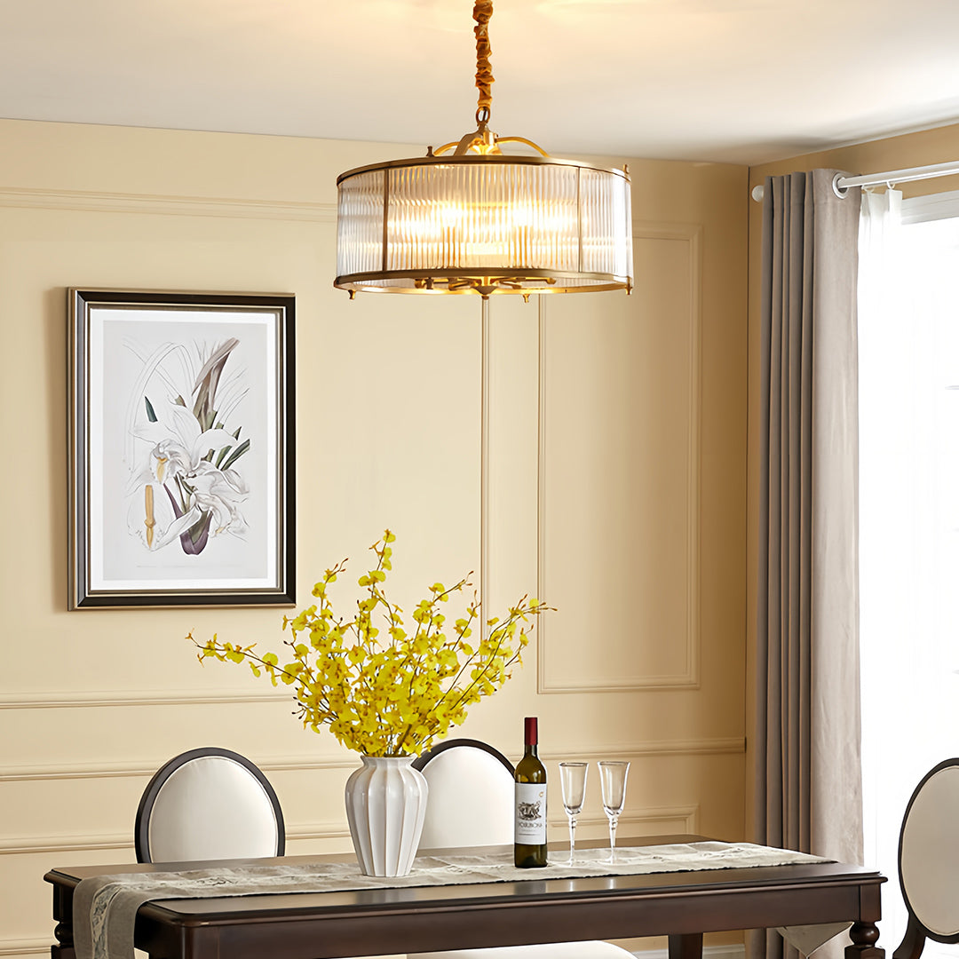 Artisan Brass Semi Flush Mount Ceiling Light with Glass Shade