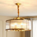 Artisan Brass Semi Flush Mount Ceiling Light with Glass Shade