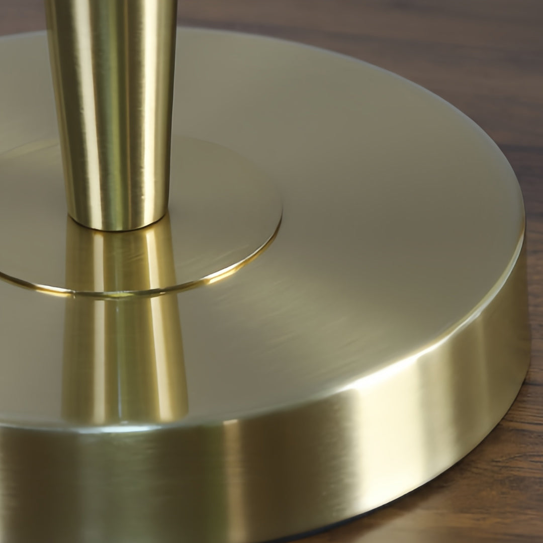 Nordic Brass Table Lamp with Fabric Shade for Modern Interiors