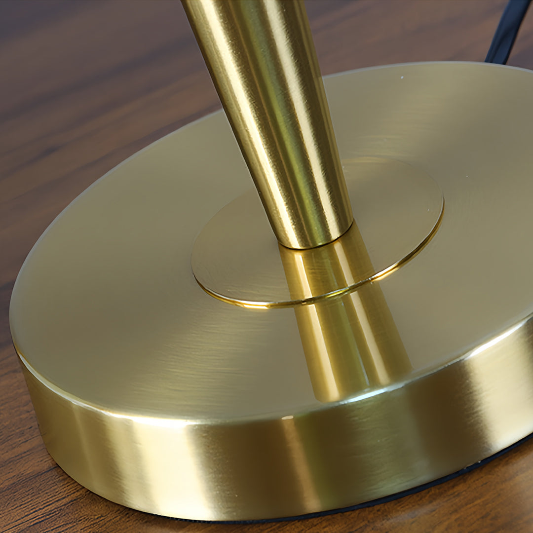 Nordic Brass Table Lamp with Fabric Shade for Modern Interiors
