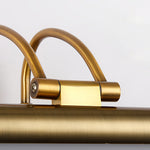 Antique Brass LED Vanity Light Bar with Acrylic Shade