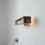 French Retro Wall Picture Light in Iron and Copper for Art Illumination