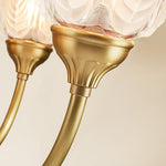 Artisan Brass Bud Wall Sconce with Glass Shade | Modern Vintage Lighting