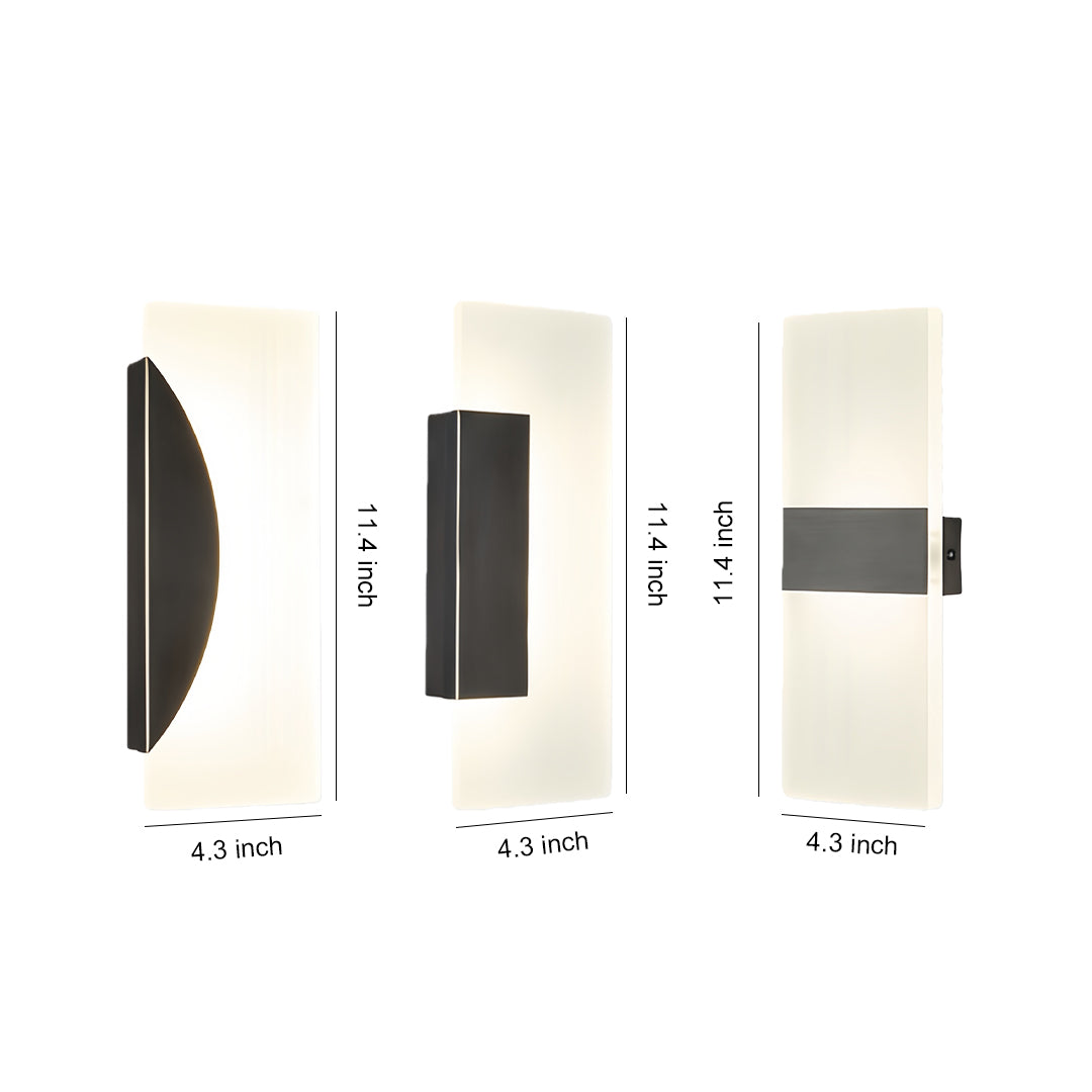Modern Brass LED Wall Sconce Minimalist Luxury Bedroom Lighting