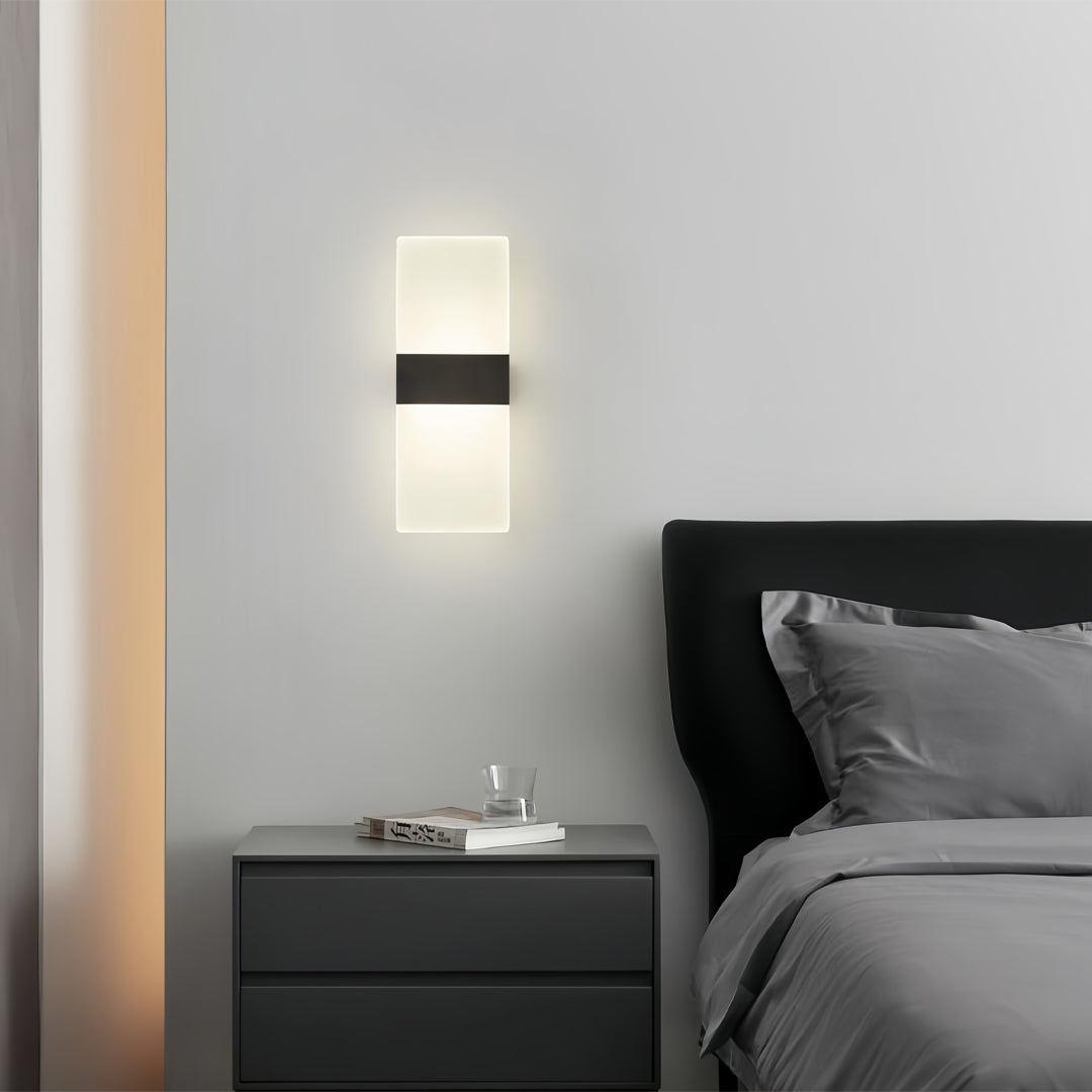 Modern Brass LED Wall Sconce Minimalist Luxury Bedroom Lighting