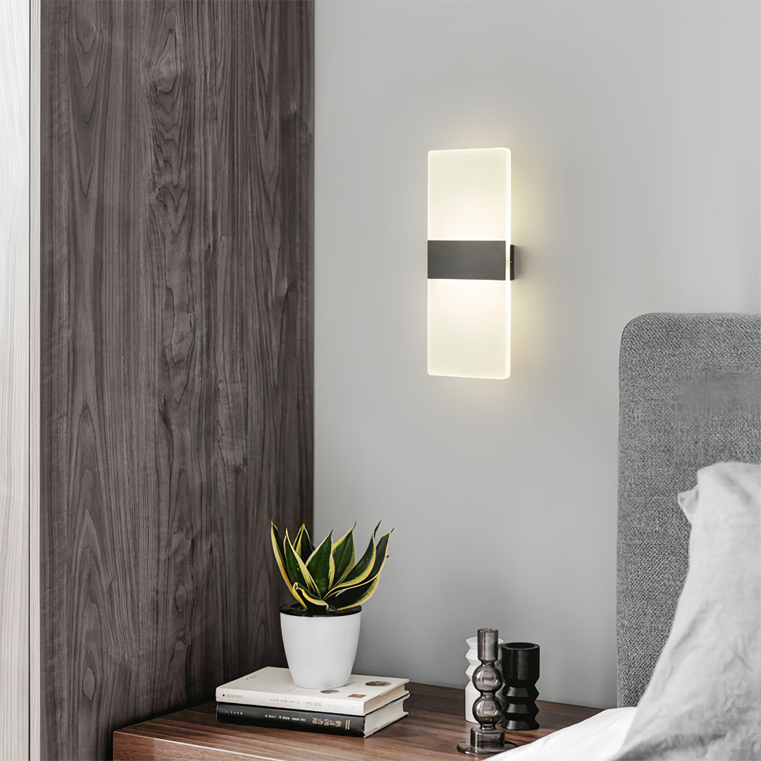Modern Brass LED Wall Sconce Minimalist Luxury Bedroom Lighting
