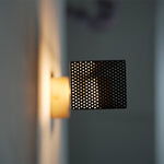 French Retro Wall Picture Light in Iron and Copper for Art Illumination