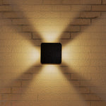 Minimalist Waterproof Outdoor Wall Light with Four-Sided LED Glow