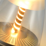 Lumina Spiral Portable LED Table Lamp – Rechargeable Ambient Light for Modern Interiors
